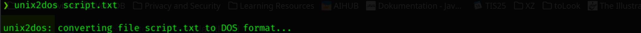 unix2dos